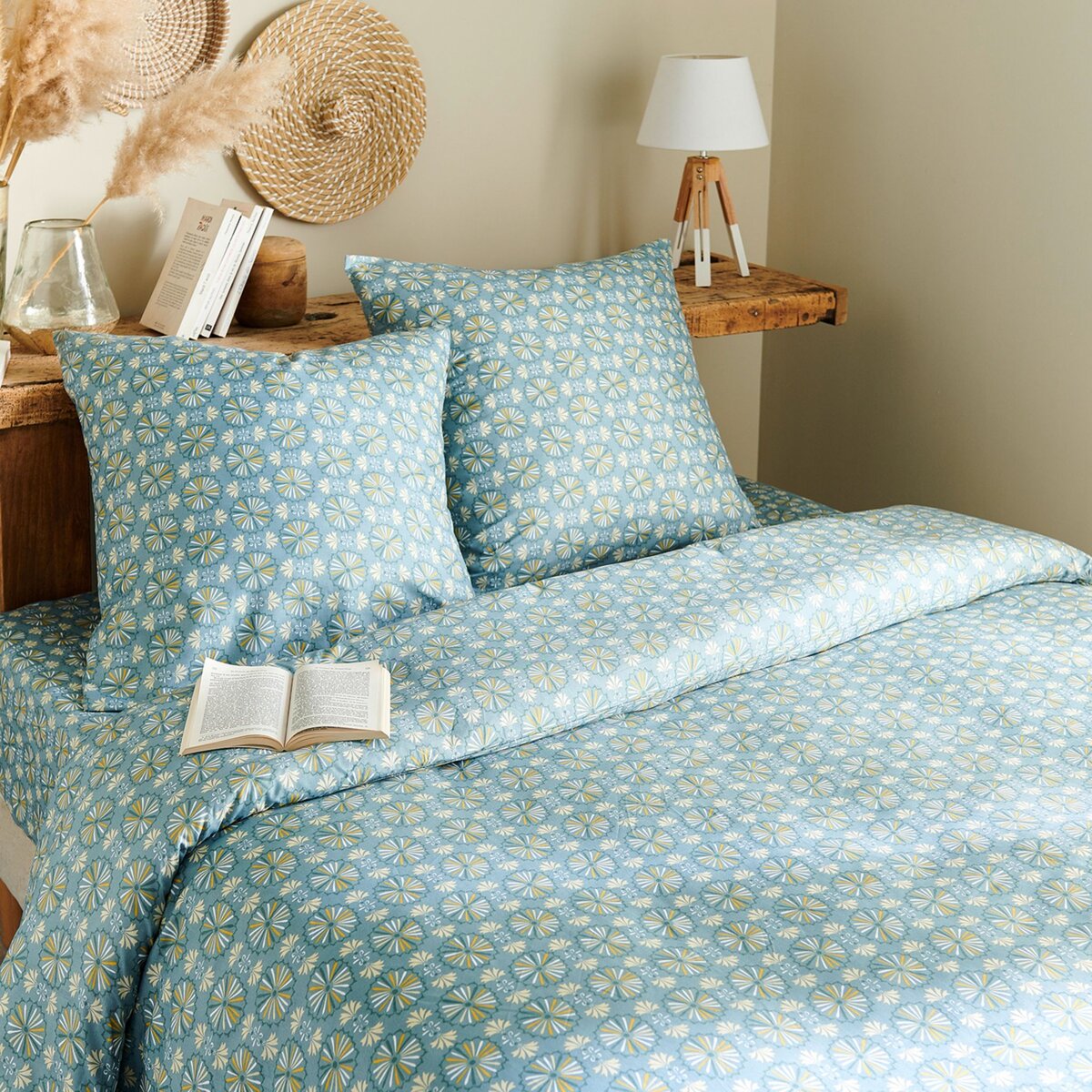 Parure housse de couette fantaisie en microfibre DONA