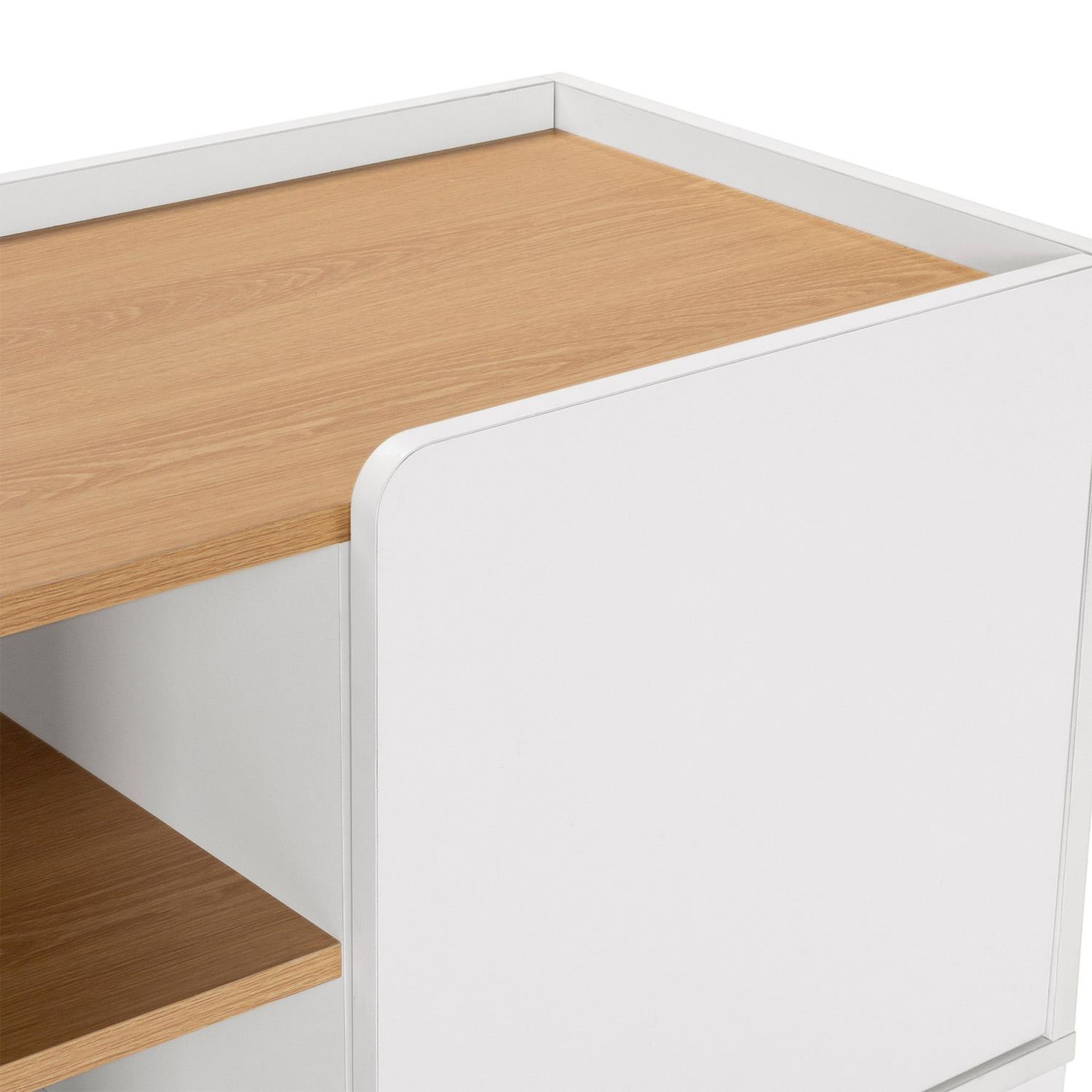 Voir la diapositive 5 : VS VENTA-STOCK Meuble Tv Curva 3 portes couleur Blanc