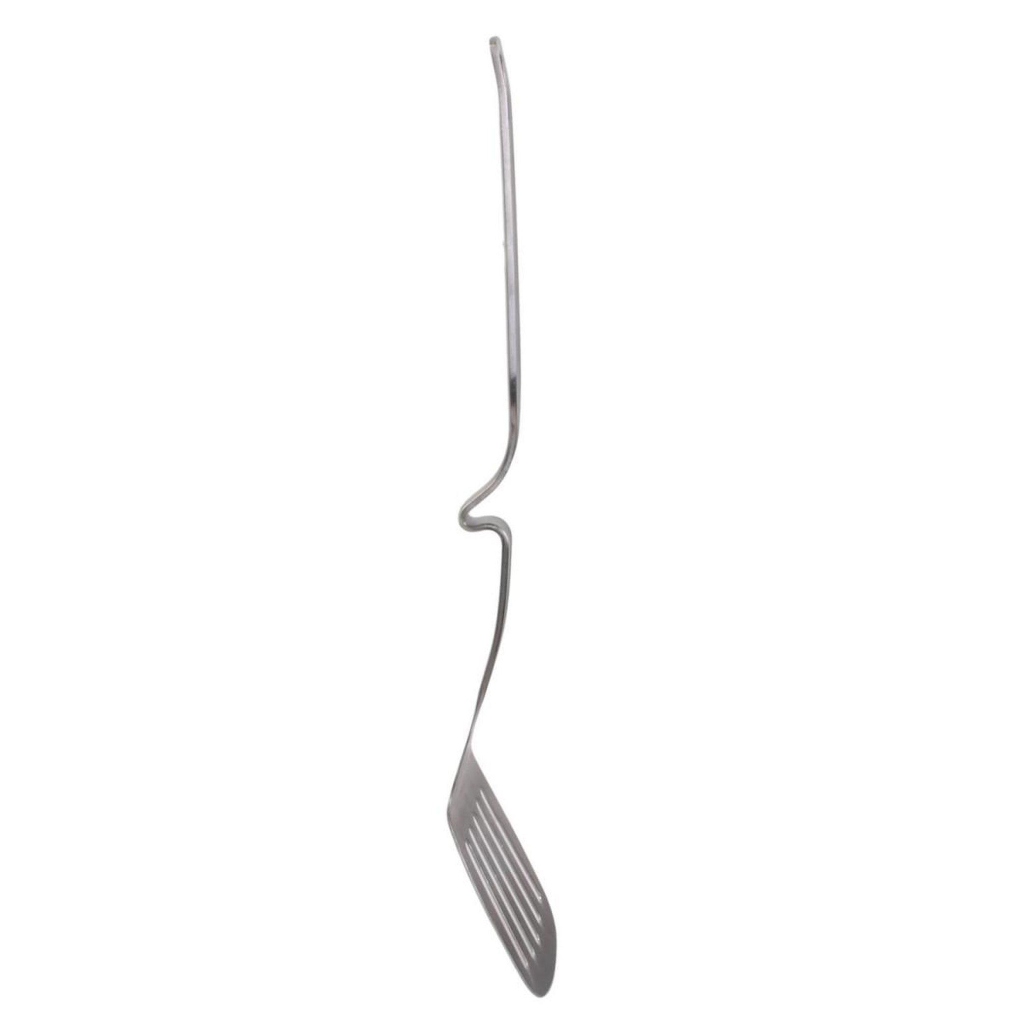 Voir la diapositive 2 : COOK CONCEPT Spatule Ajourée en Inox  Accroche  36cm Argent