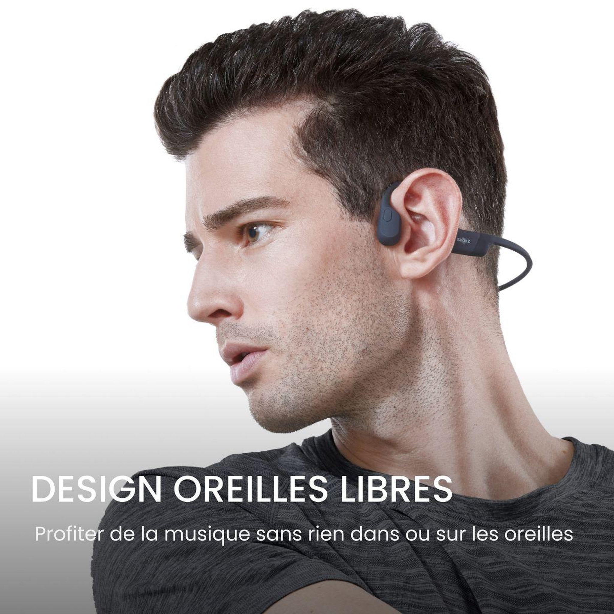 Voir la diapositive 3 : SHOKZ Casque openrun usb-c noir
