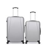 HERO HERO - Lot de 2 - Valise grand format et valise weekend LANZAROTE. Coloris disponibles : Bleu, Rose, Rouge, Noir, Gris