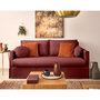 Voir la diapositive 1 : LISA DESIGN Serena - canapé droit déhoussable 3 places en velours