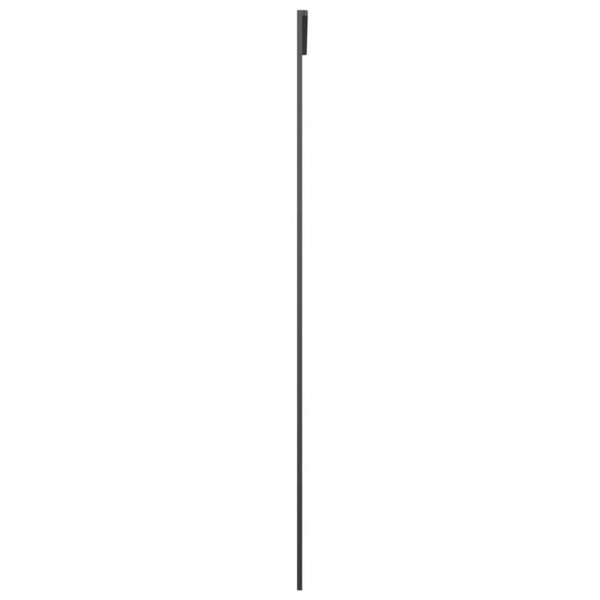 VIDAXL Porte coulissante Aluminium et verre ESG 76x205 cm Noir