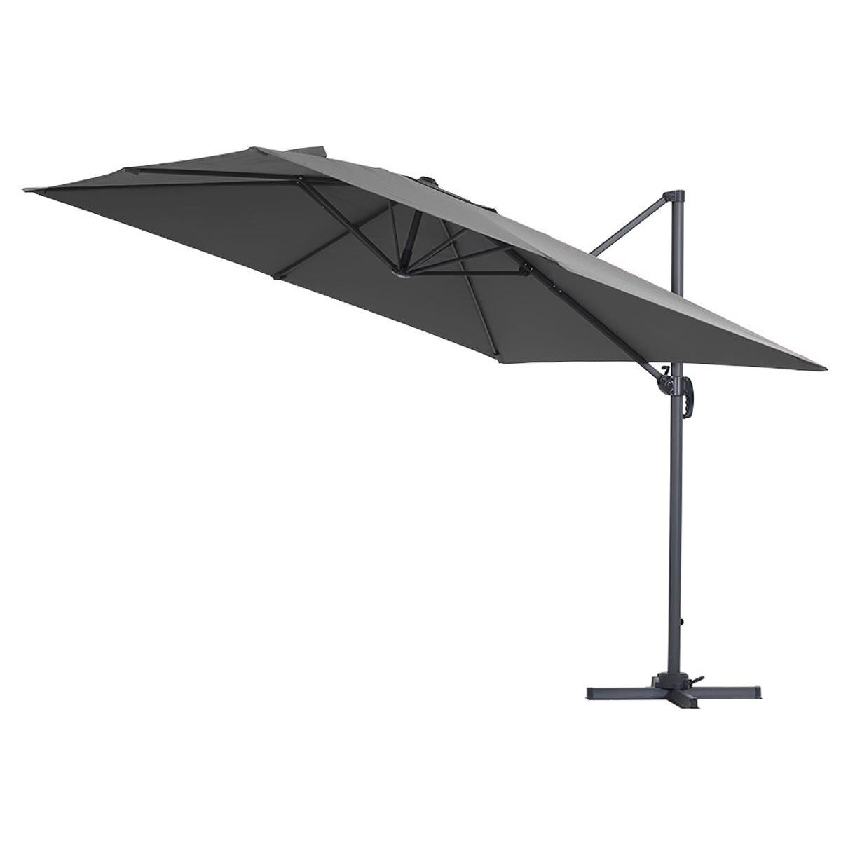 Habitat et Jardin Parasol jardin déporté  Sun 3  - 3 x 3 m - Gris