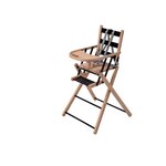 COMBELLE Chaise Haute Sarah Extra-Pliante Hybride Noir - Confort et Élégance pour Bébé