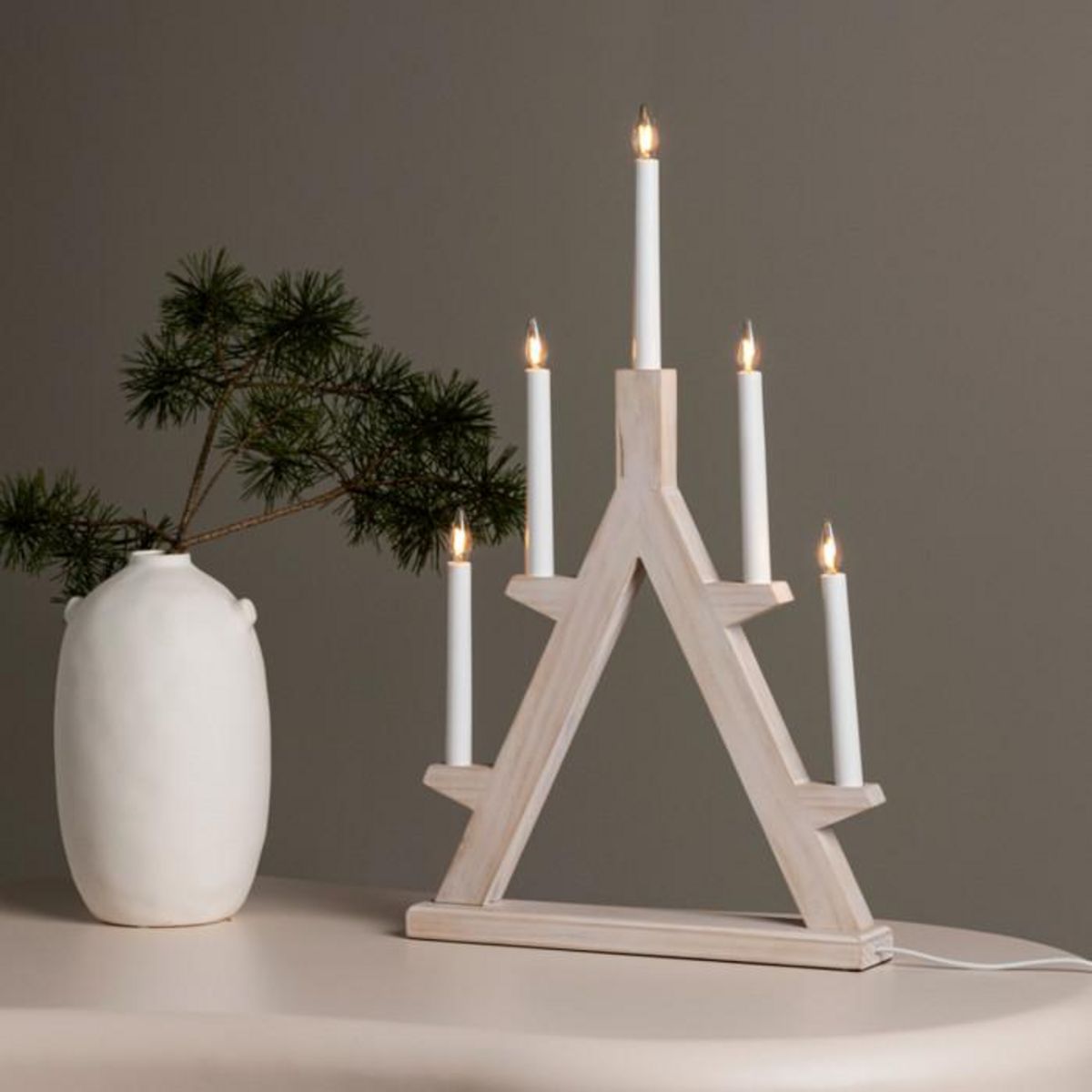 Paris Prix Chandelier à LED  Val Thorens  60cm Naturel