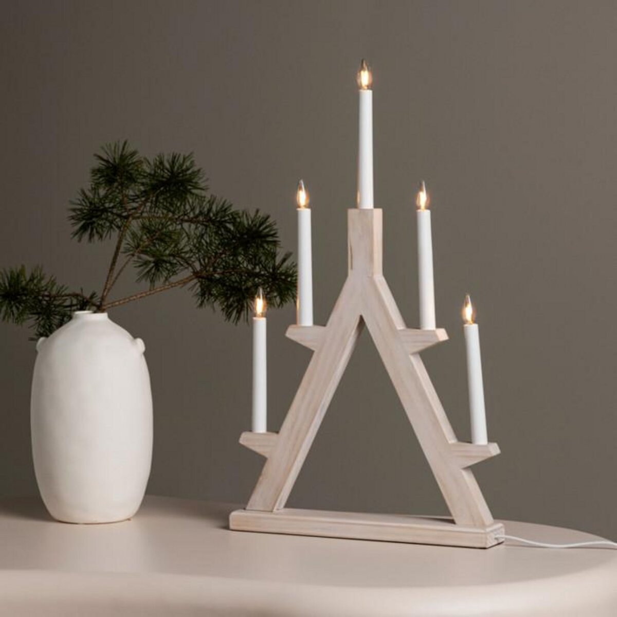 Paris Prix Chandelier à LED  Val Thorens  60cm Naturel