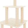Voir la diapositive 5 : VIDAXL Arbre a chat avec griffoirs en sisal creme 111 cm