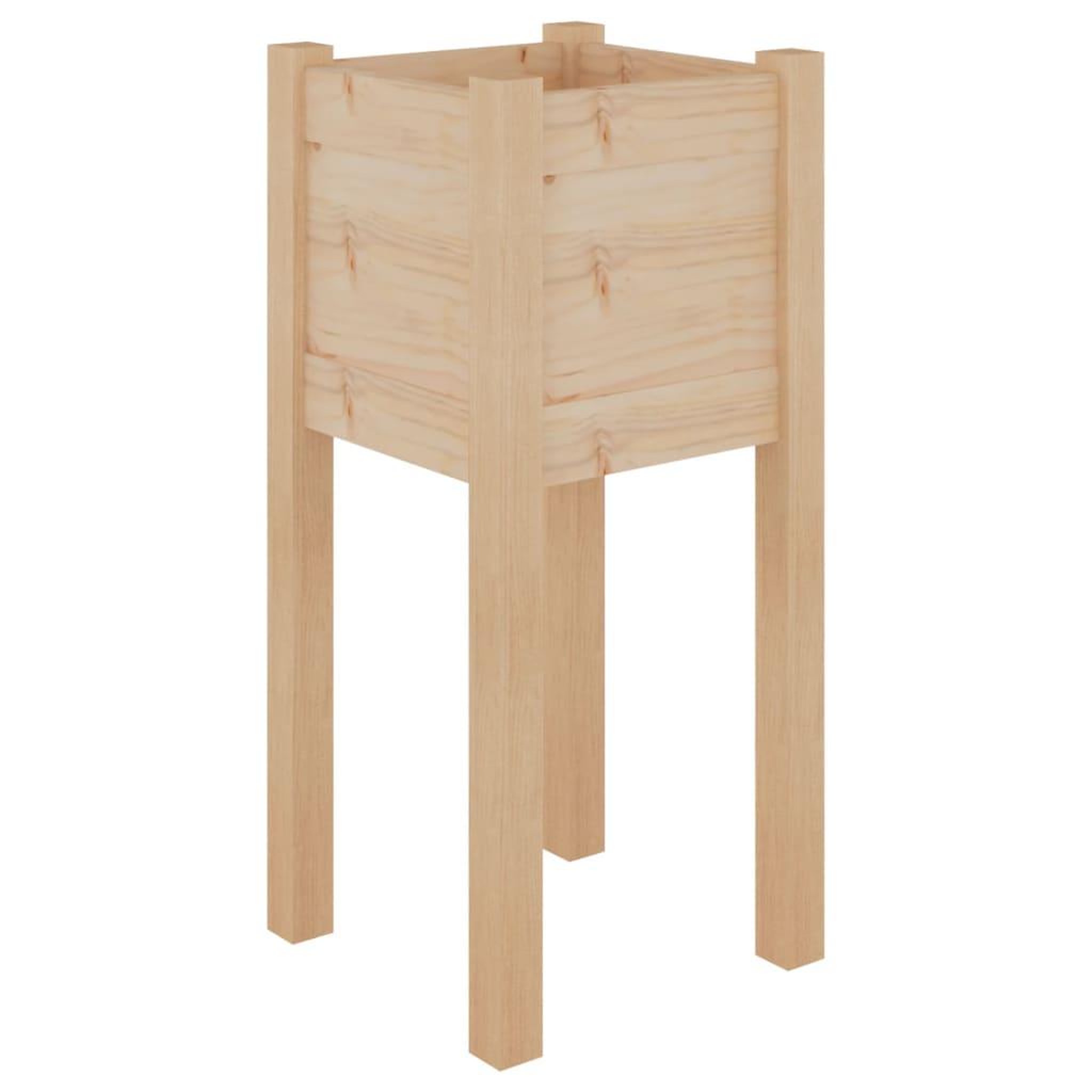 Voir la diapositive 2 : VIDAXL Jardiniere d'exterieur 31x31x70 cm bois de pin massif