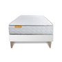 Voir la diapositive 2 : SEPTNUITS Matelas Mémoire de forme + sommier kit blanc Memo