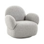 Voir la diapositive 2 : LISA DESIGN Javier - fauteuil pivotant - en tissu bouclette