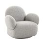 Voir la diapositive 2 : LISA DESIGN Javier - fauteuil pivotant - en tissu bouclette