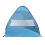 Voir la diapositive 4 : OUTSUNNY Abri de plage tente de plage pliable pop-up automatique instantané protection UV fenêtre arrière grand tapis de sol bleu ciel