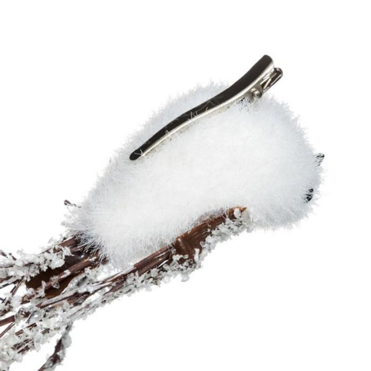 FEERIC LIGHT & CHRISTMAS Sujet de Noël 3 Oiseaux  Glacé  15cm Blanc