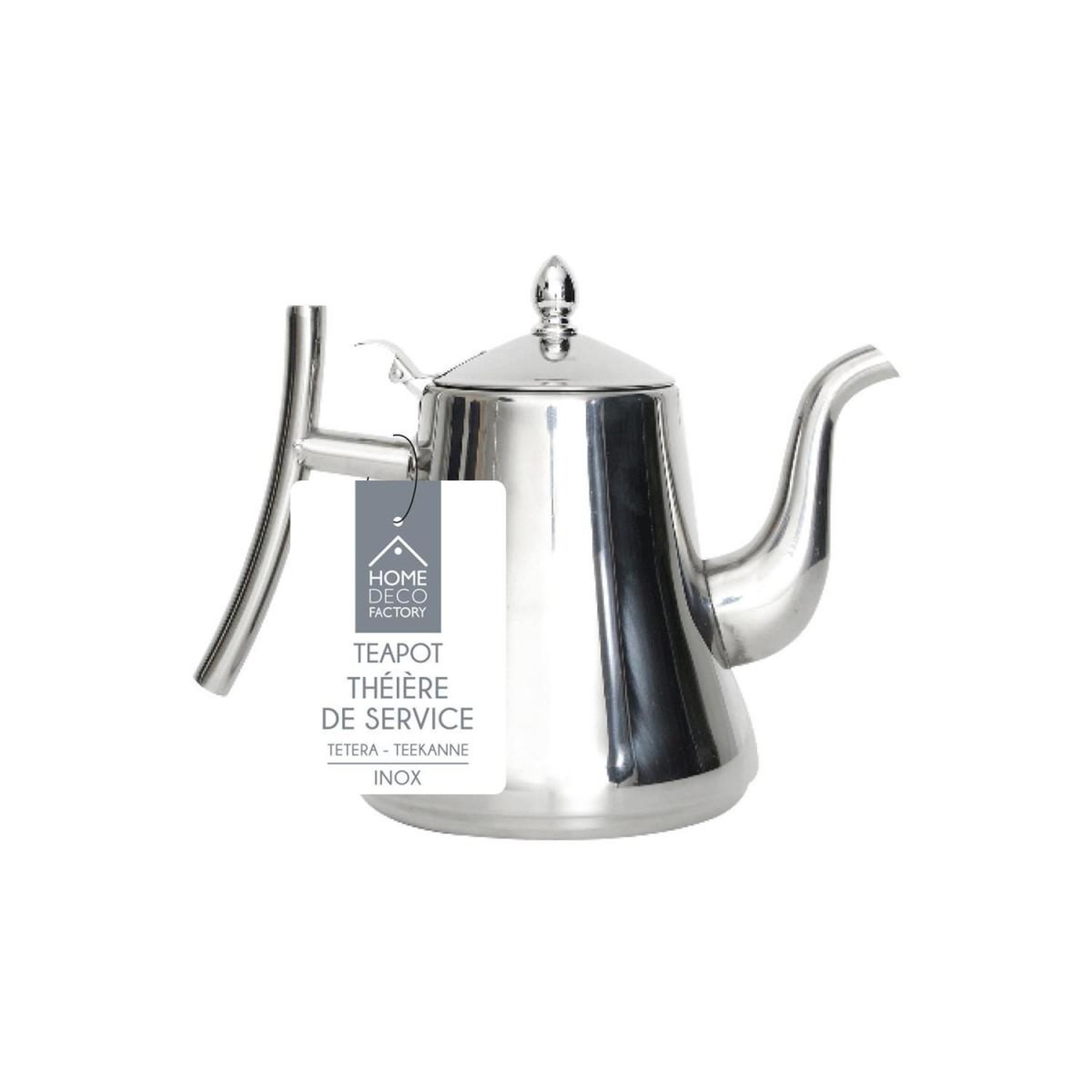Voir la diapositive 3 : The Home Deco Factory Théière  Inox  125cl Argent