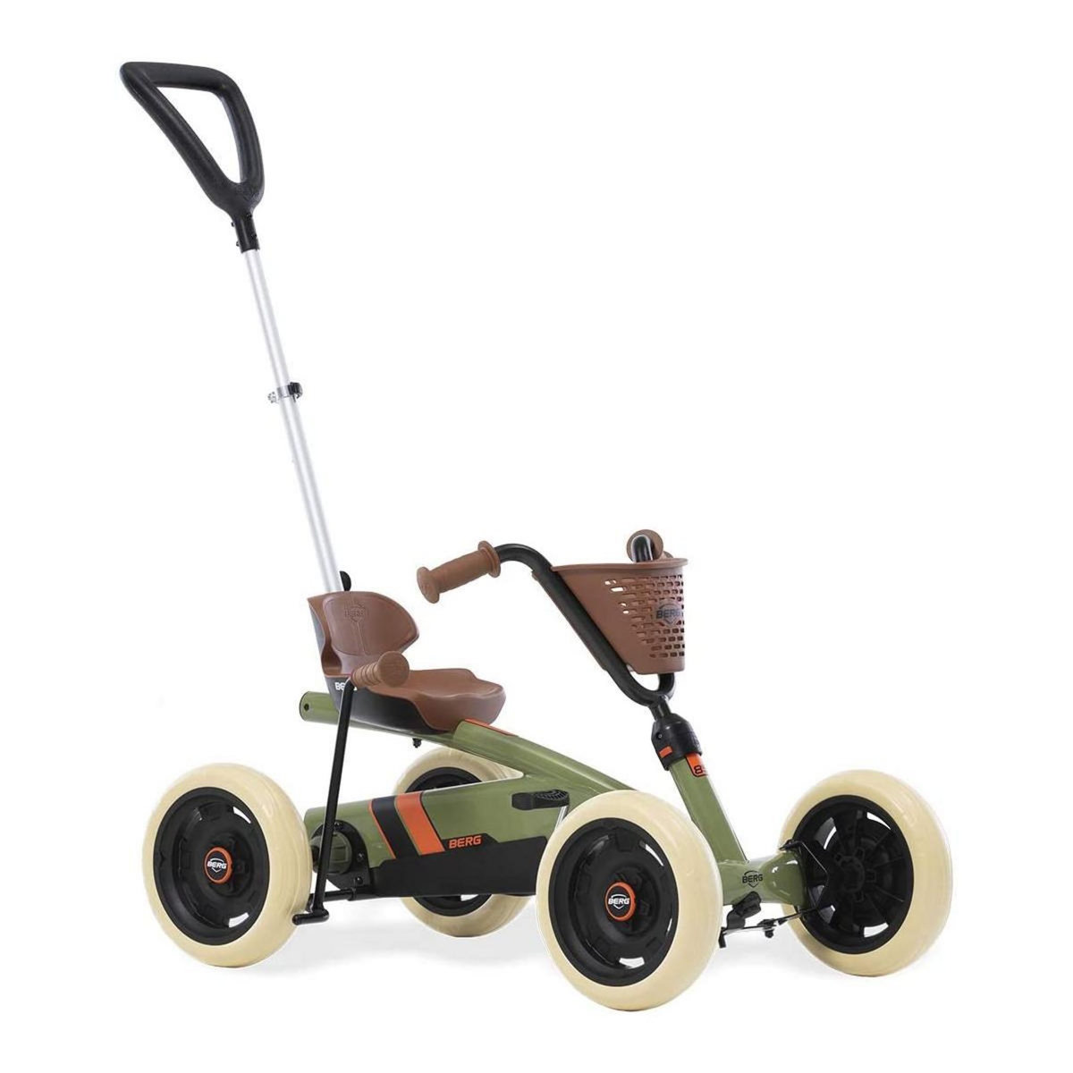 Berg Kart à pédales Buzzy Retro 2-in-1 avec barre de poussée