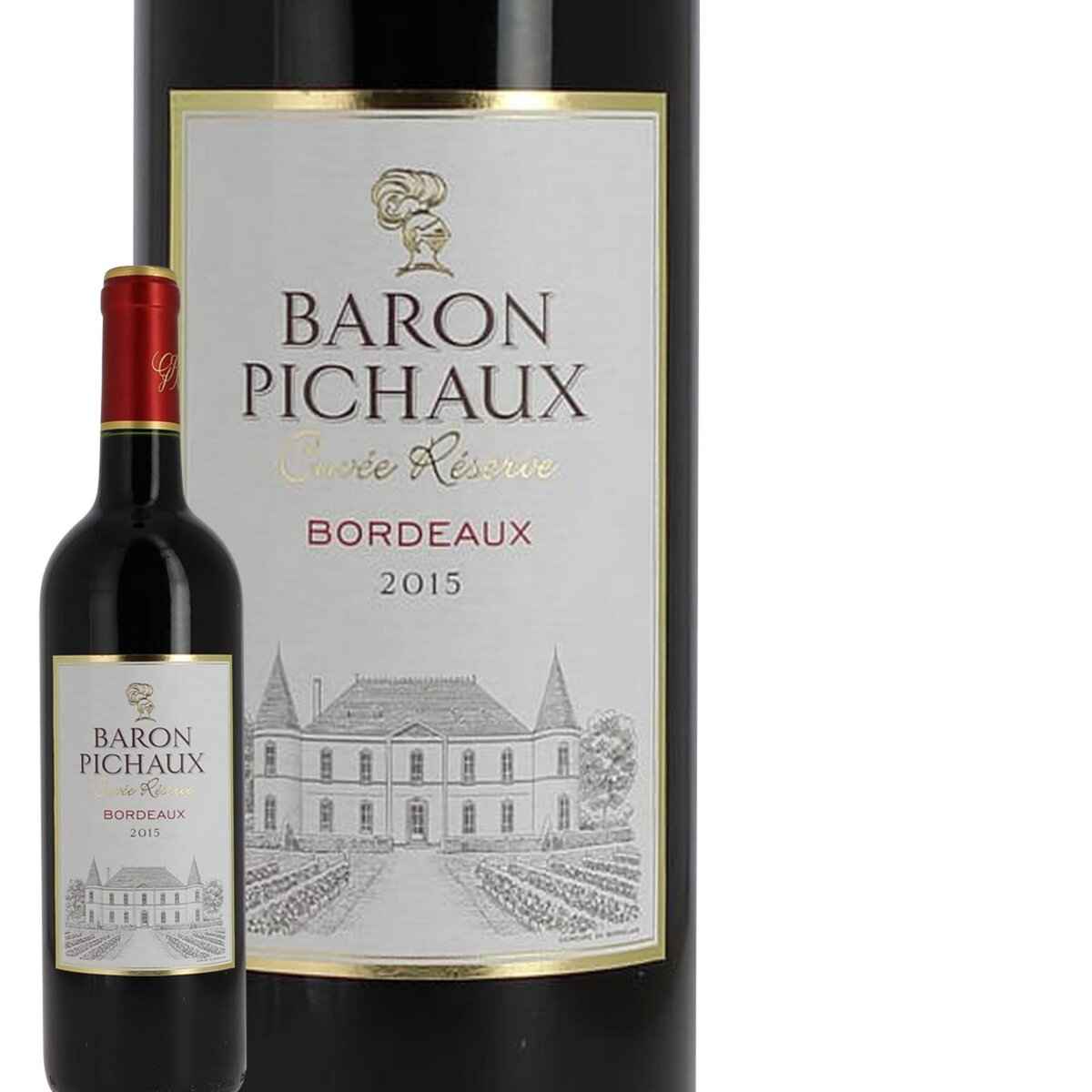 Baron Pichaux cuvée réserve Bordeaux rouge 2015