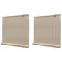 Voir la diapositive 1 : VIDAXL Stores a rouleau Bambou naturel 2 pcs 120x160 cm