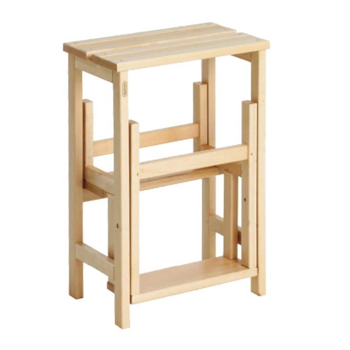 ITALIADOC Marche pied en bois de hêtre massif - Naturel