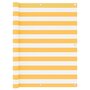 Voir la diapositive 1 : VIDAXL Ecran de balcon Blanc et jaune 120x400 cm Tissu Oxford
