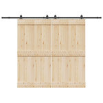 VIDAXL Kit de quincaillerie de porte coulissante 305 cm acier noir