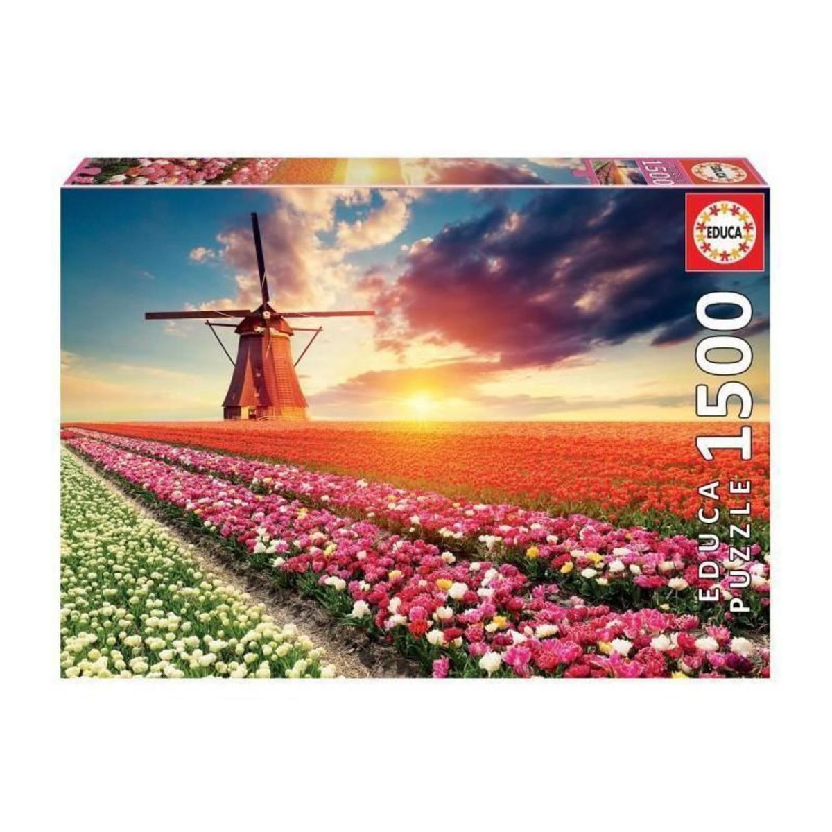EDUCA EDUCA - Puzzle - 1500 CHAMPS DE TULIPES