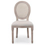 Voir la diapositive 2 : Paris Prix Lot de 2 Chaises Médaillon Cannage  Versailles  96cm Beige