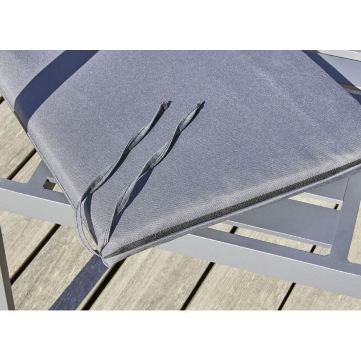 Paris Prix Fauteuil de Jardin Empilable  Pelosa  85cm Gris Anthracite