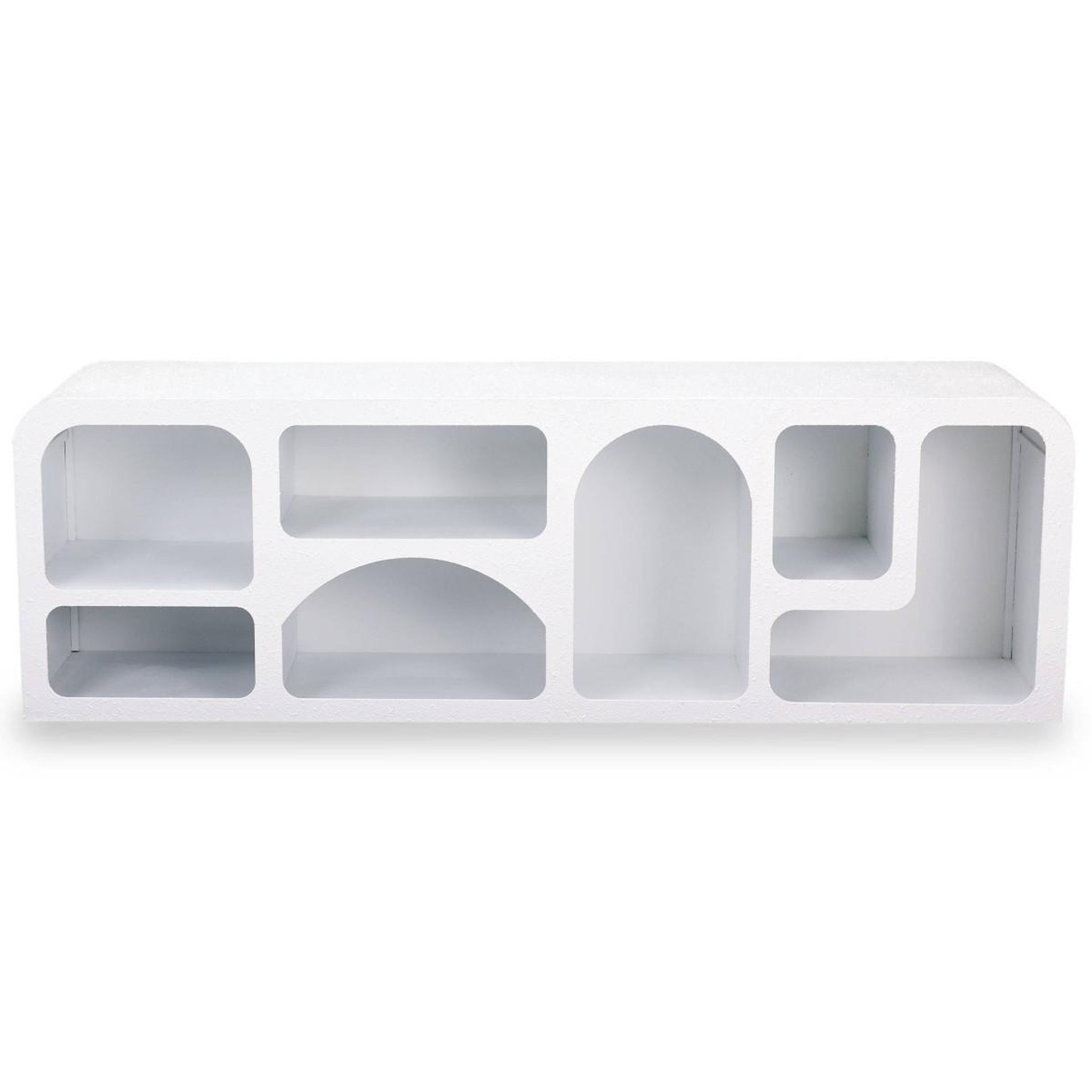 Voir la diapositive 2 : Paris Prix Meuble tv design  troglodyte  160cm blanc