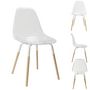 Voir la diapositive 3 : The Home Deco Factory Chaises scandinave Phenix en plastique et métal - Transparent