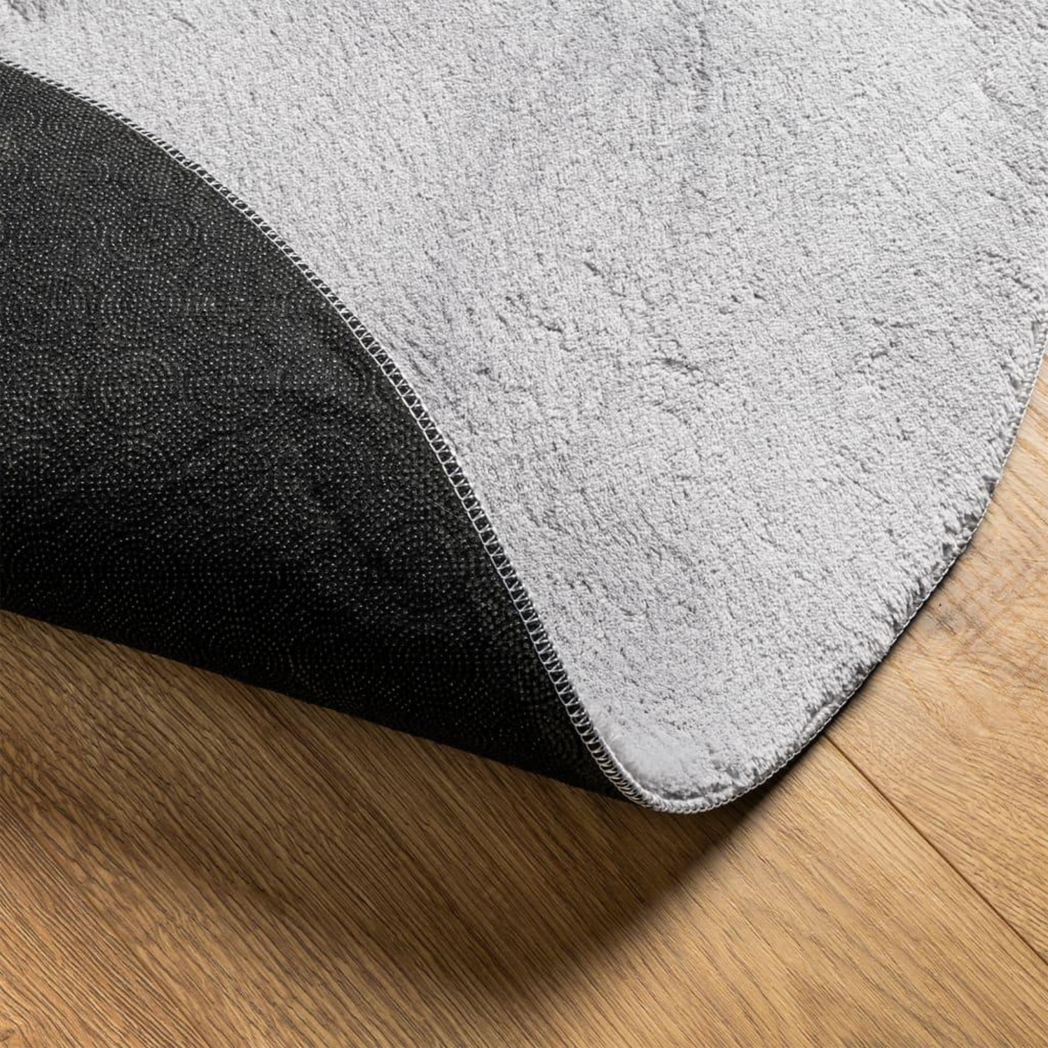 Voir la diapositive 5 : VIDAXL Tapis HUARTE a poils courts doux et lavable gris Ø 120 cm