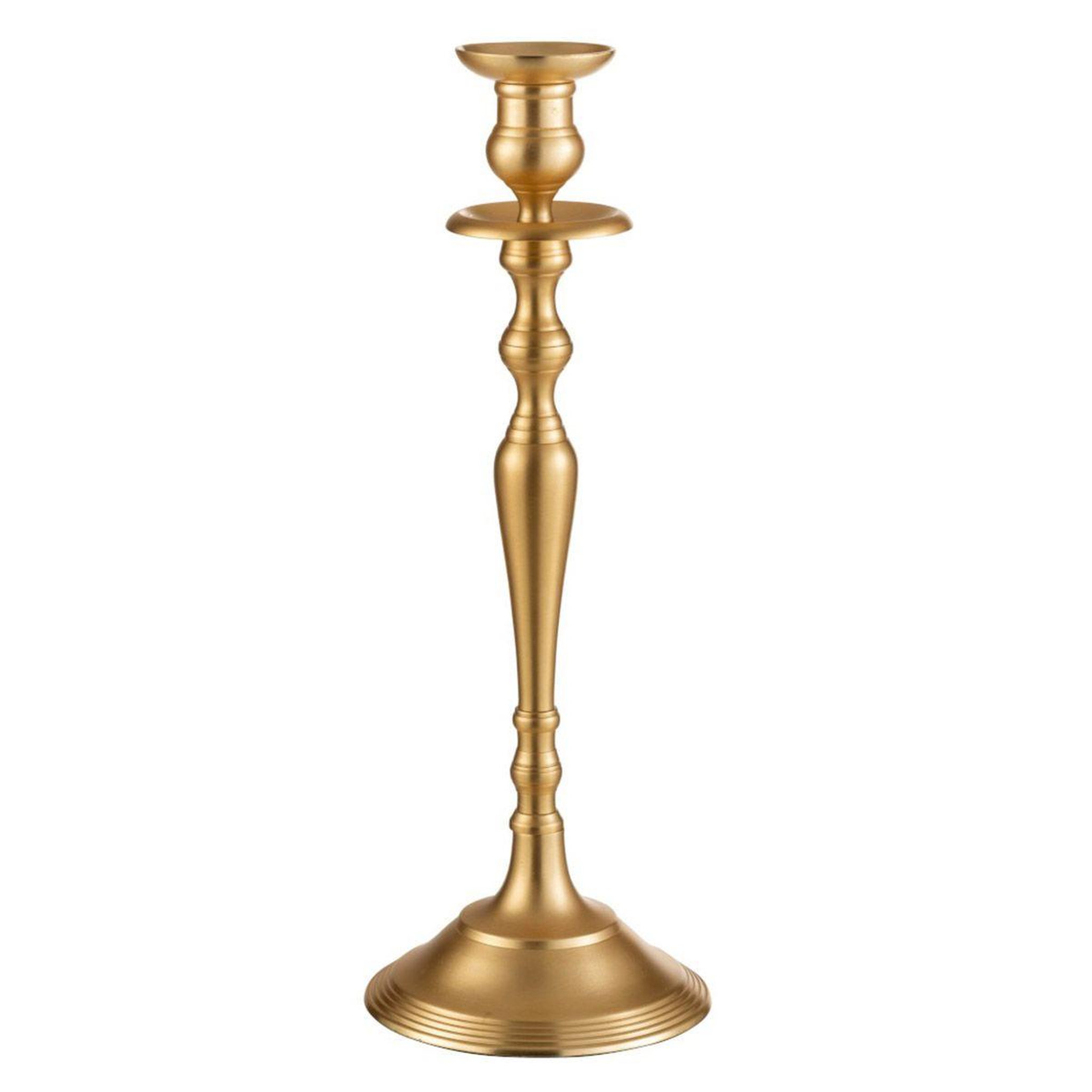 J-LINE Bougeoir design  classique mat  46cm or