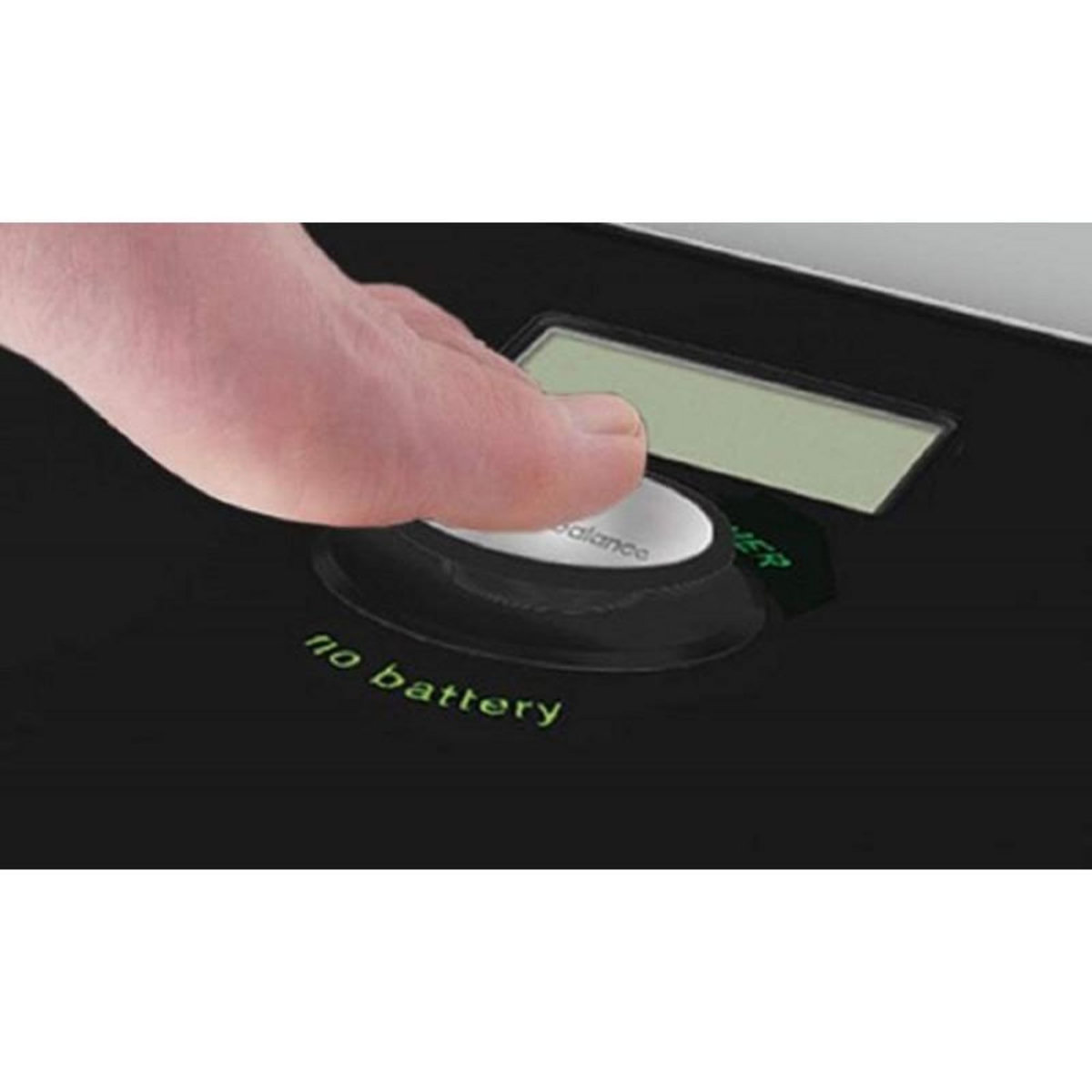 LITTLE BALANCE Pèse-personne électronique sans pile 180kg/100g noir - 8185