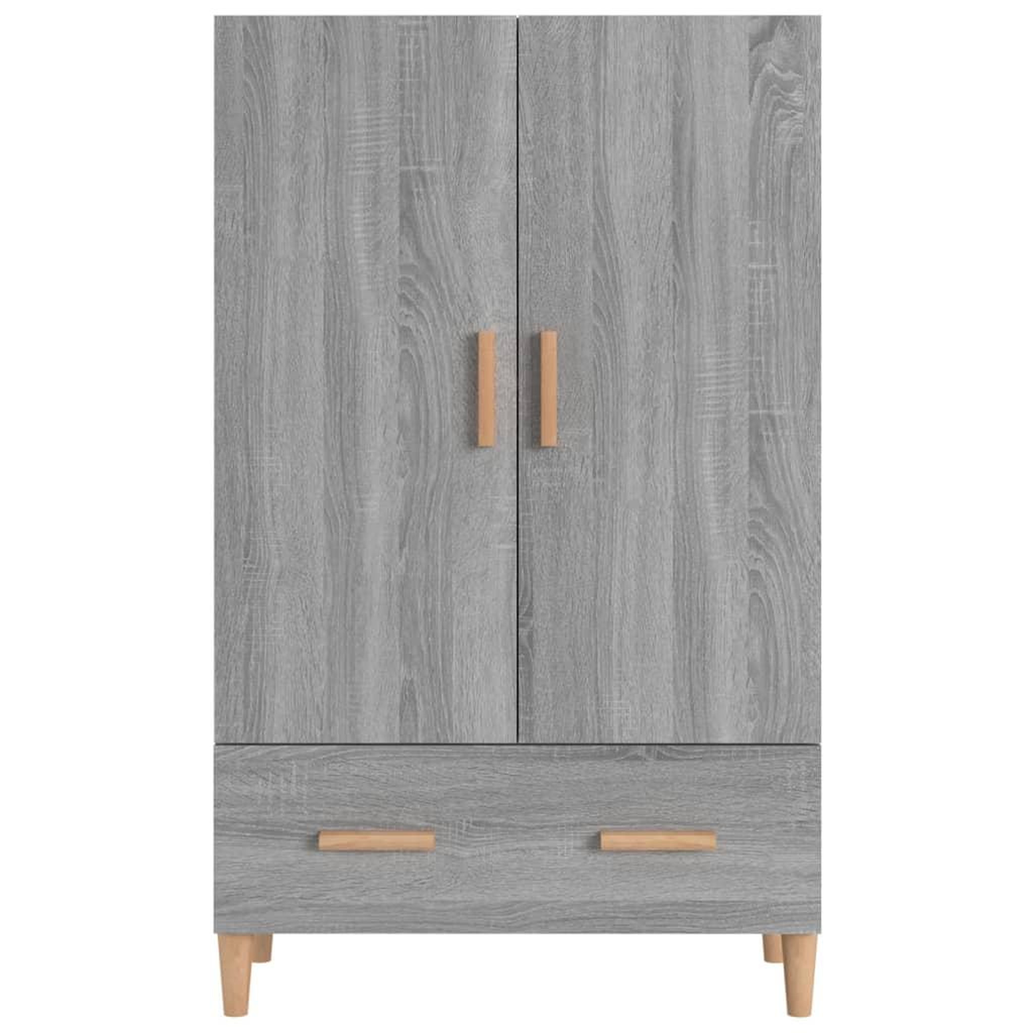Voir la diapositive 3 : VIDAXL Buffet Sonoma gris 70x31x115 cm Bois d'ingenierie