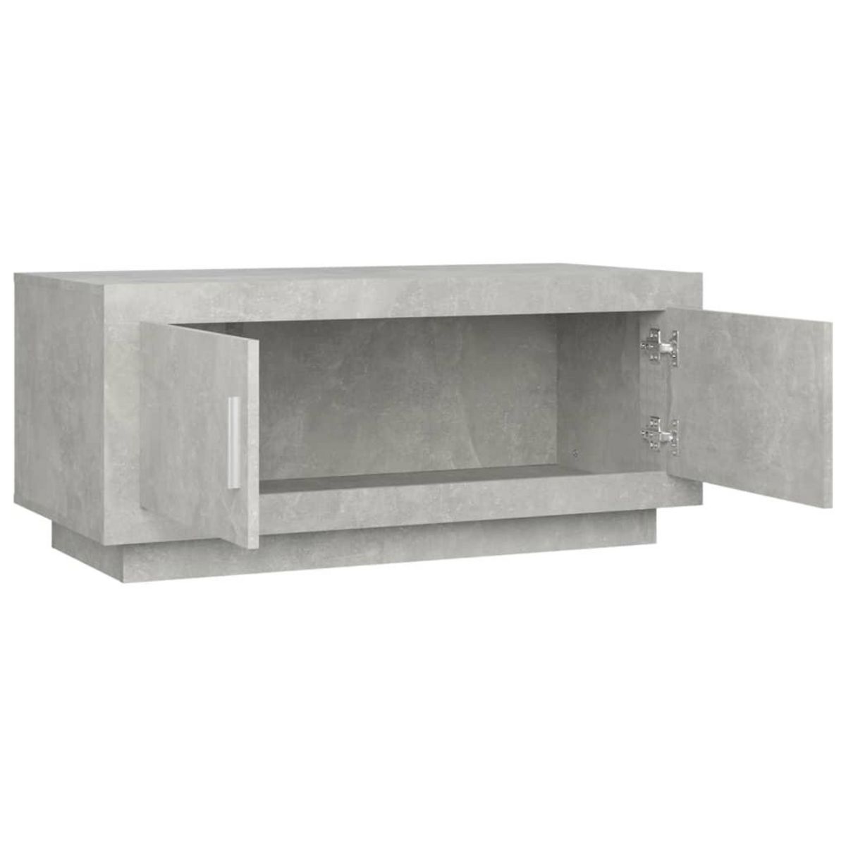 VIDAXL Table basse gris beton 102x50x45 cm bois d'ingenierie