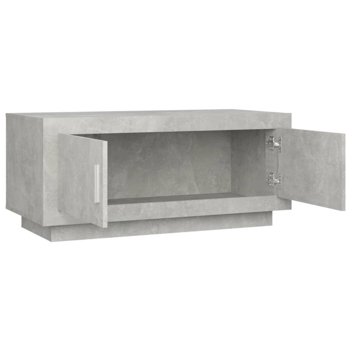 VIDAXL Table basse gris beton 102x50x45 cm bois d'ingenierie