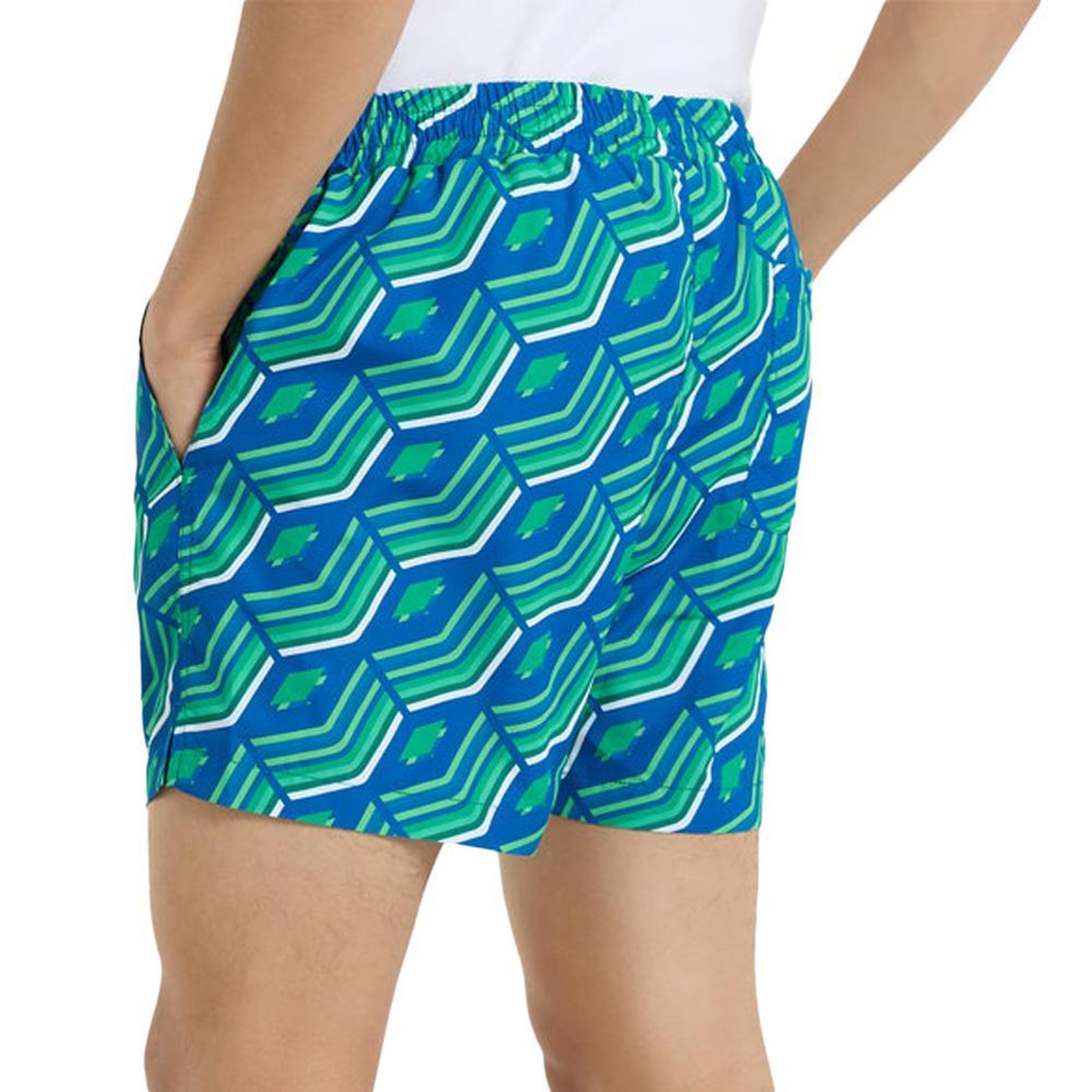 Voir la diapositive 2 : UMBRO Short de Bain Bleu/Vert Homme Umbro Printed Quetzale