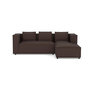 Voir la diapositive 1 : LISA DESIGN Stella - canapé d'angle droit 4 places en simili