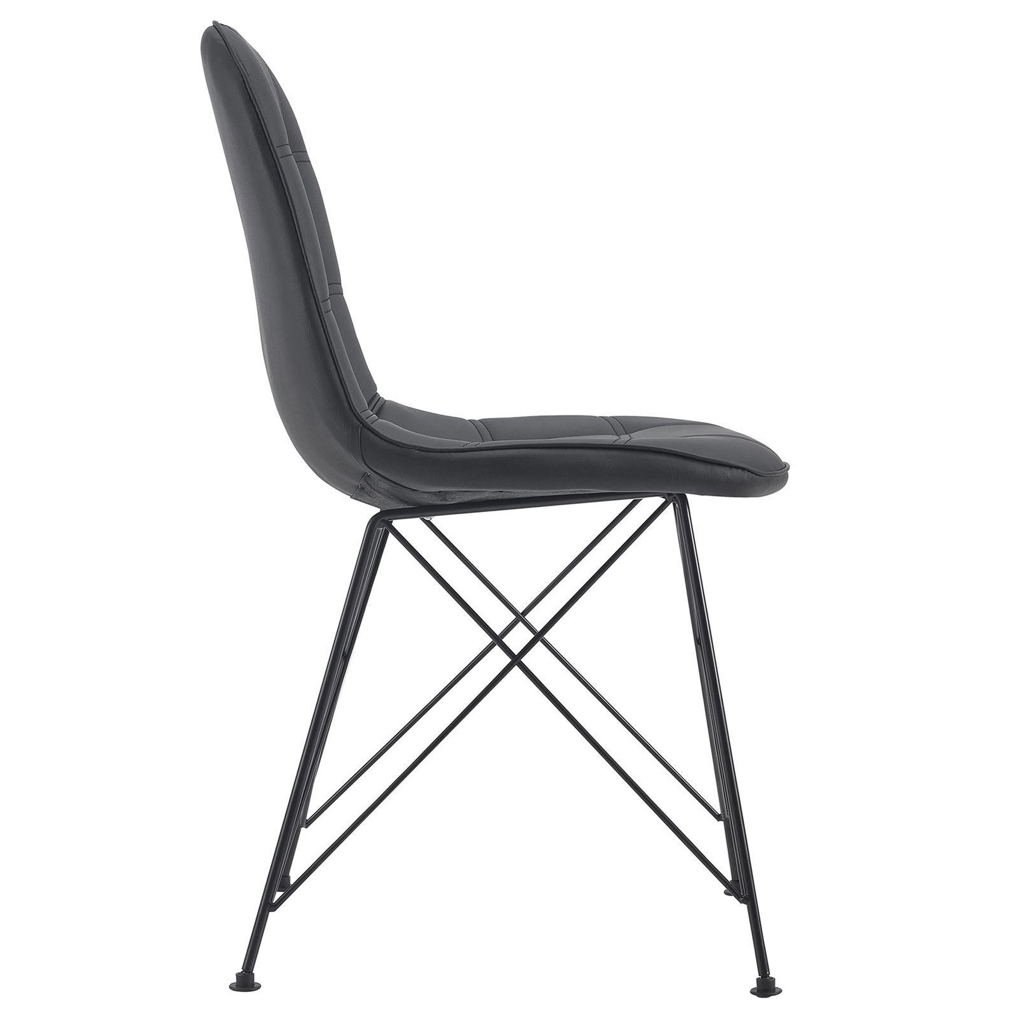 Voir la diapositive 4 : IDIMEX Lot de 4 chaises IMRAN, en synthétique