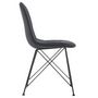 Voir la diapositive 4 : IDIMEX Lot de 4 chaises IMRAN, en synthétique