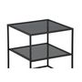Voir la diapositive 4 : Paris Prix Table d'Appoint Avec Étagère  Netz  60cm Noir