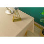 Voir la diapositive 1 : UNIVERS DECOR Nappe antitache unie carrée Beige 180 x 180 cm