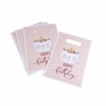 Paris Prix Lot de 6 Sacs à Bonbons  Boho Chat  23cm Rose