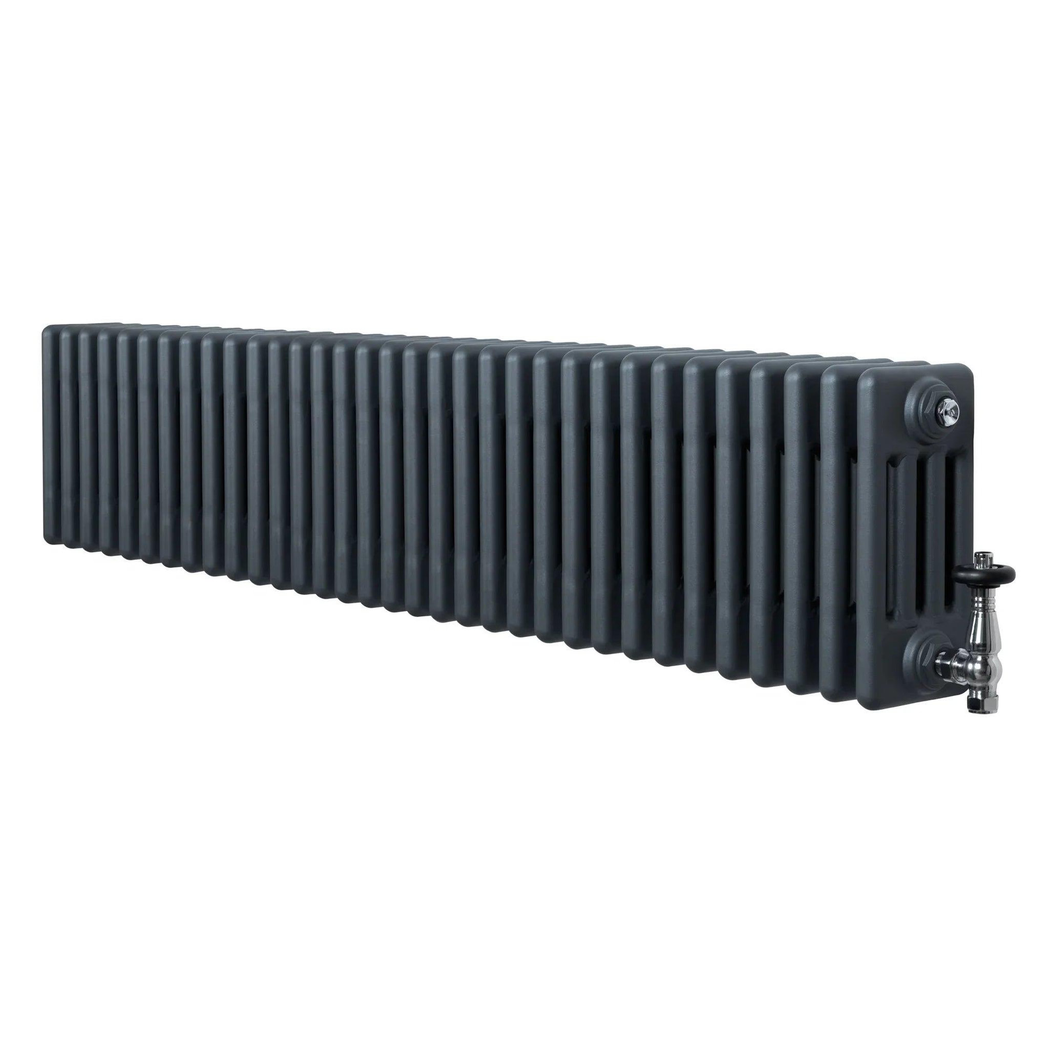 Voir la diapositive 1 : MONSTERSHOP Radiateur traditionnel à 4 colonnes & vannes - 300 x 1505 mm