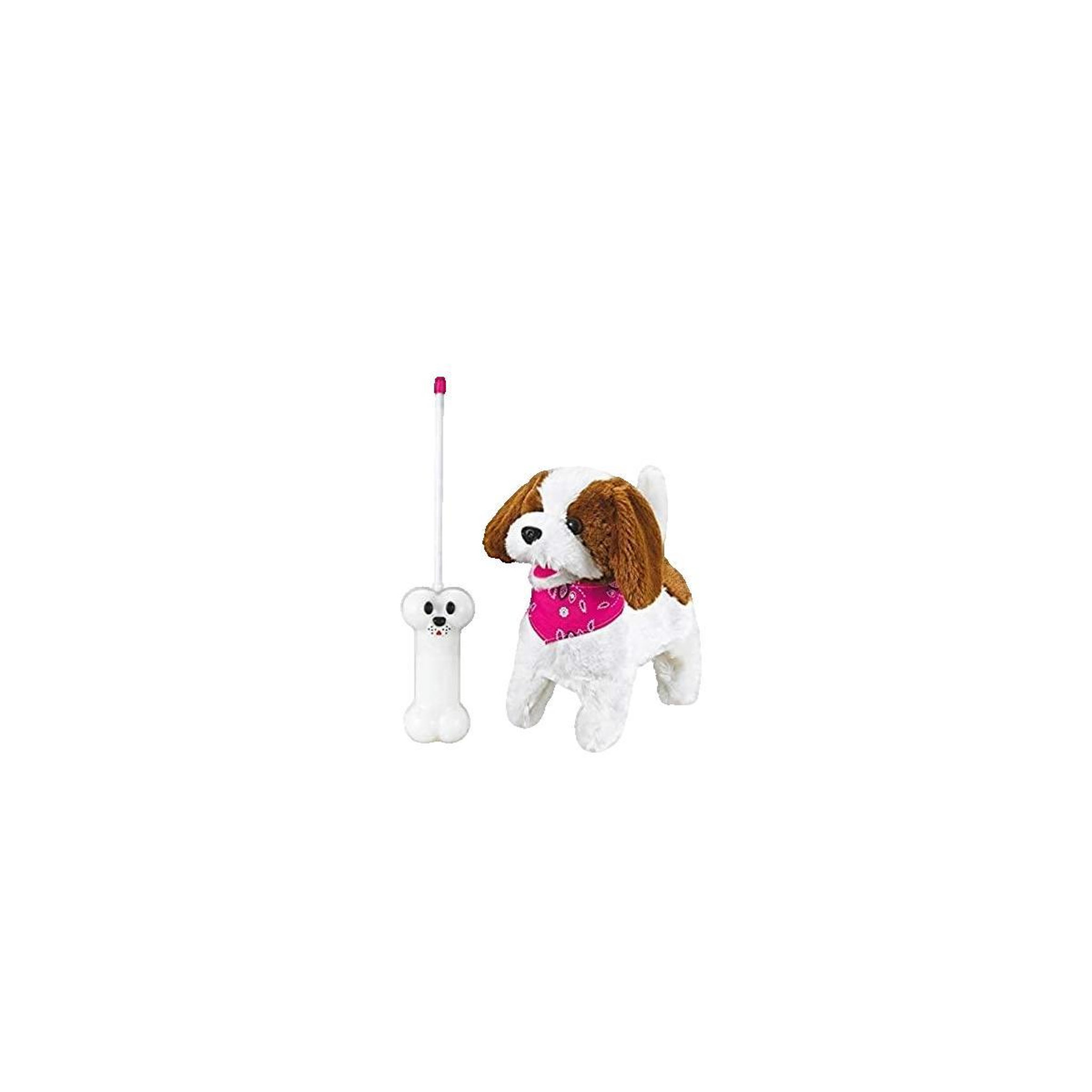 Jamara Jouet télécommandé jamara Chien en peluche radiocommandé Lucky blanc et marron