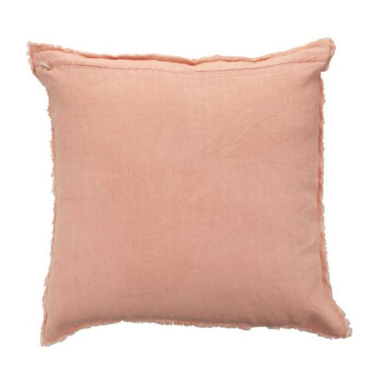 Paris Prix Coussin Déco Carré  Faded  45x45cm Rose Pêche