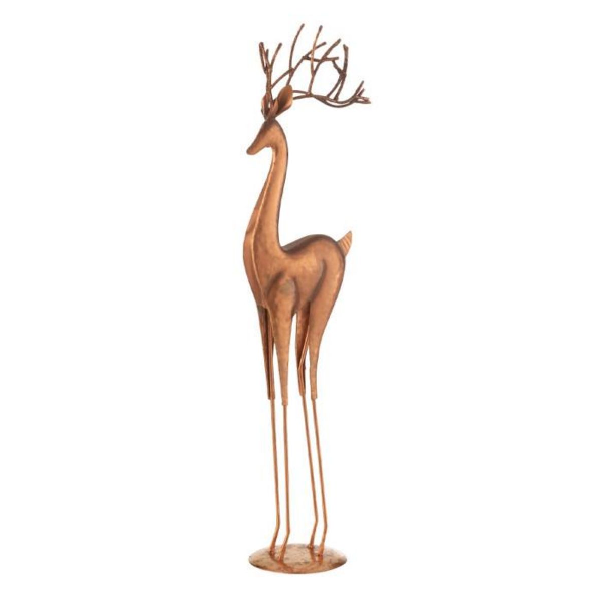 Paris Prix Statue Renne en Métal  Valentin  54cm Cuivre