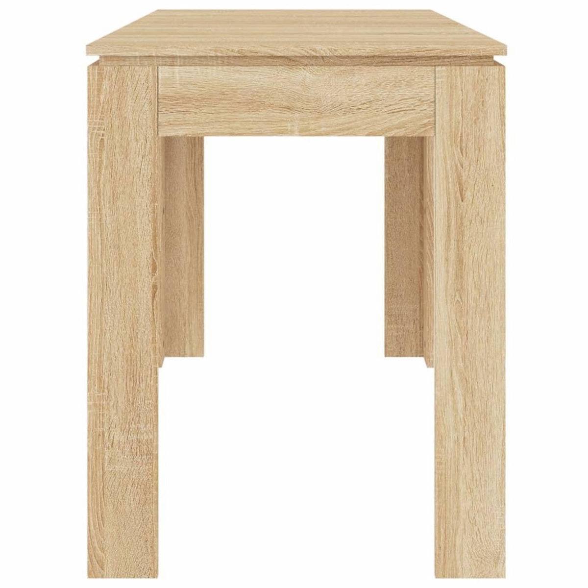 VIDAXL Table a manger Chene sonoma 120x60x76 cm Bois d'ingenierie
