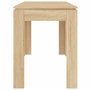 Voir la diapositive 5 : VIDAXL Table a manger Chene sonoma 120x60x76 cm Bois d'ingenierie