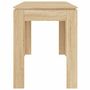Voir la diapositive 5 : VIDAXL Table a manger Chene sonoma 120x60x76 cm Bois d'ingenierie